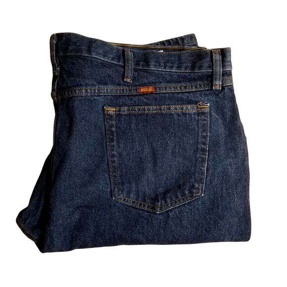 Wrangler Rustler Jeans Men’s 46x30 Blue Straight Leg Heavyweight Denim - Picture 3 of 4